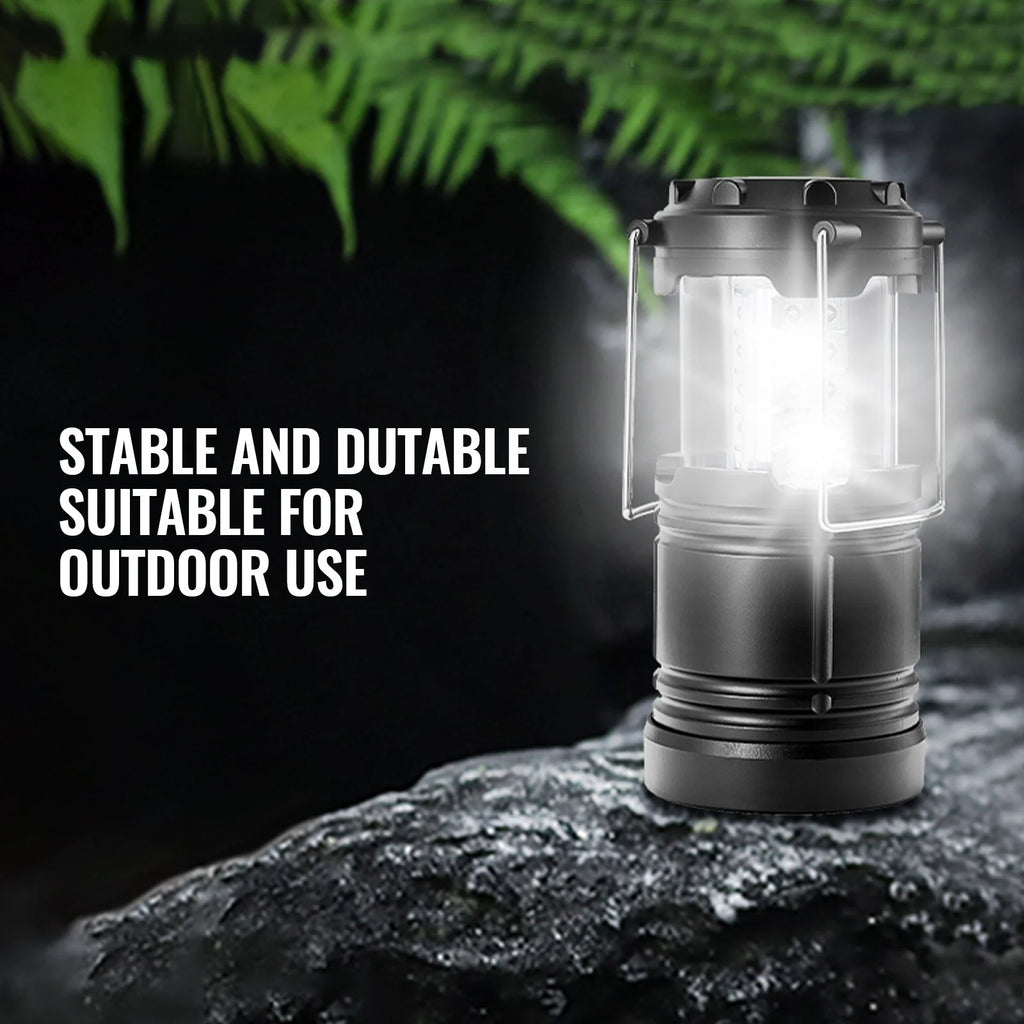 VEVOR Set of 4 Collapsible LED Battery-Powered Camping Lanterns