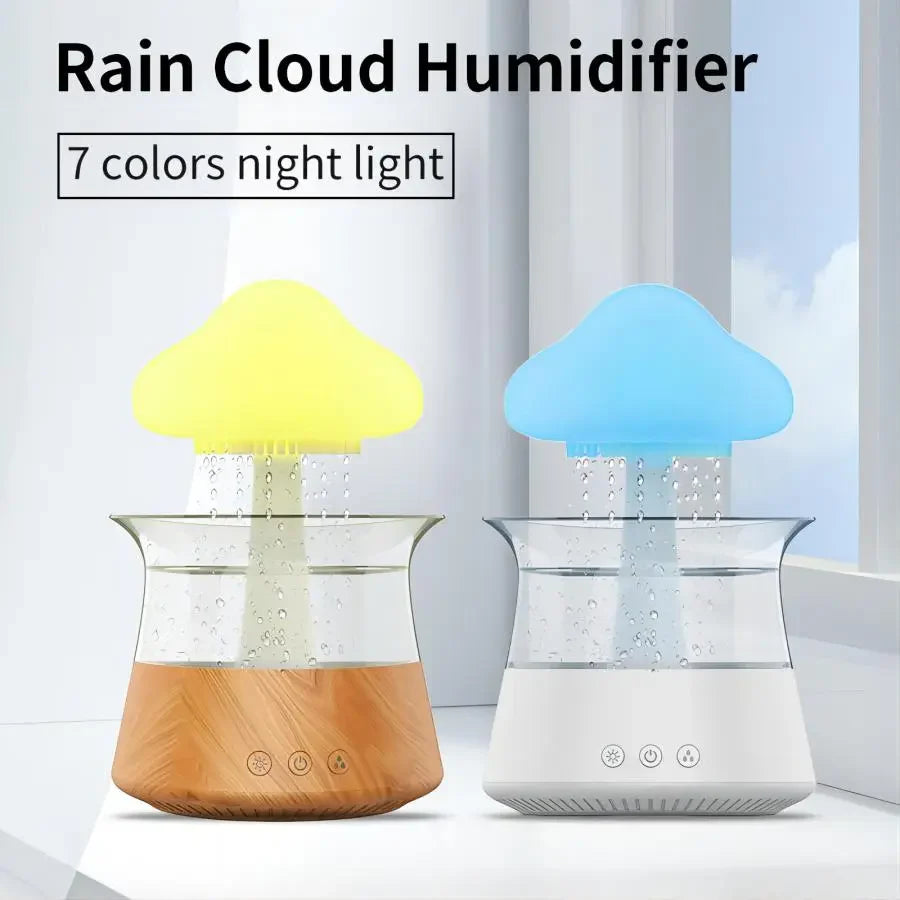 Relax Cloud Ultrasonic Aromatherapy Diffuser and Humidifier with Integrated Colorful Lighting