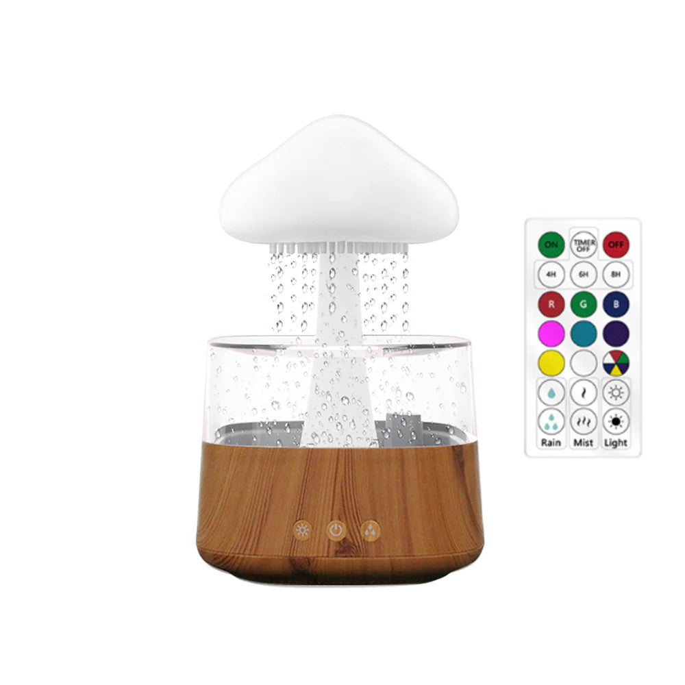 Relax Cloud Ultrasonic Aromatherapy Diffuser and Humidifier with Integrated Colorful Lighting