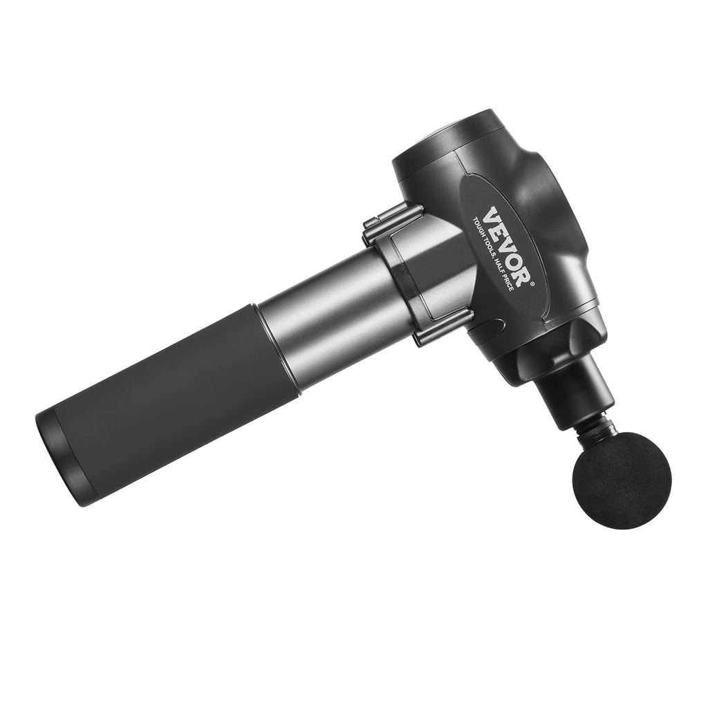 VEVOR Professional Deep Tissue Massage Gun with 9 Speed Settings and 6 Interchangeable Massage Heads, 24V 2500mAh Battery, Percussion Muscle Massager for Athletes, Handheld Electric Device for Pain Relief and Muscle Relaxation